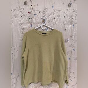Lands' End Light Green Fleece Top